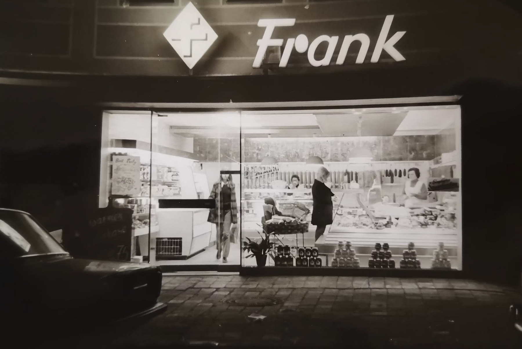 Metzgerei Frank ab 1971